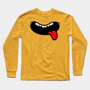 Funny Tongue Moth Face Long Sleeve T-Shirt